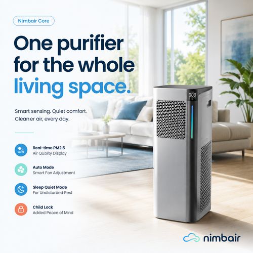 Nimbair Core — Large-Room HEPA Air Purifier