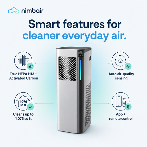 Nimbair Core — Large-Room HEPA Air Purifier