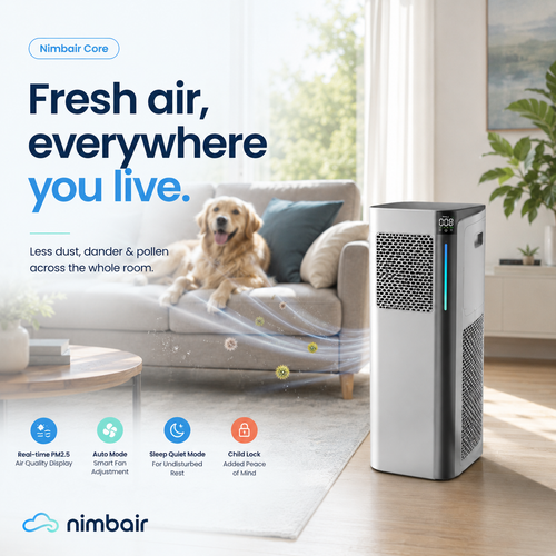 Nimbair Core — Large-Room HEPA Air Purifier