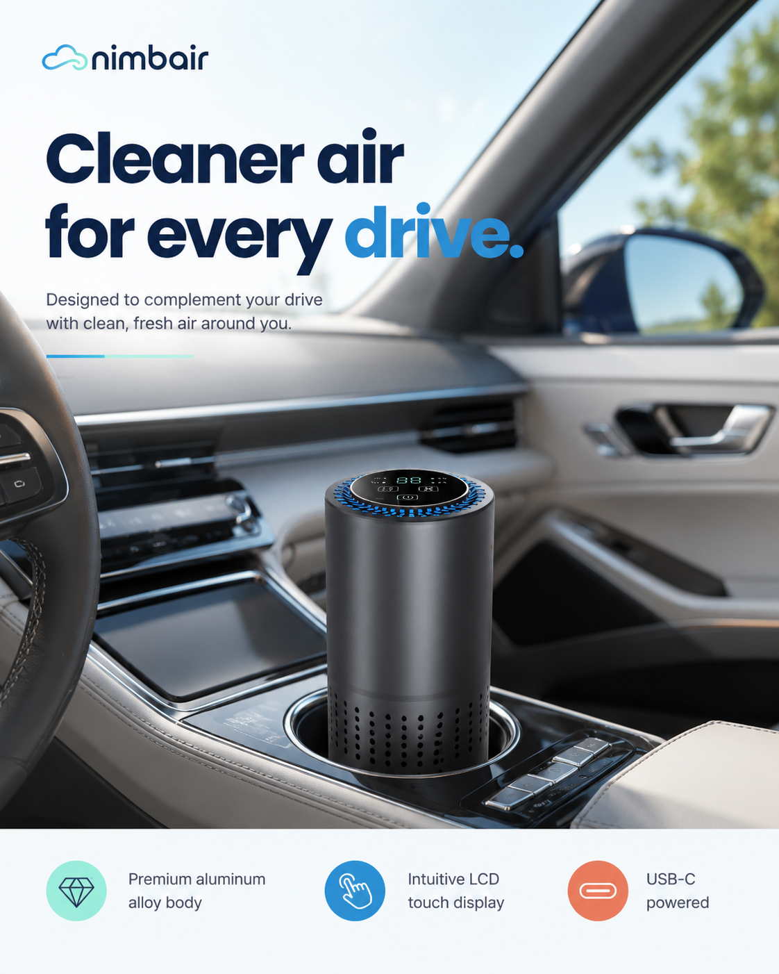 Nimbair Go — Car Air Purifier