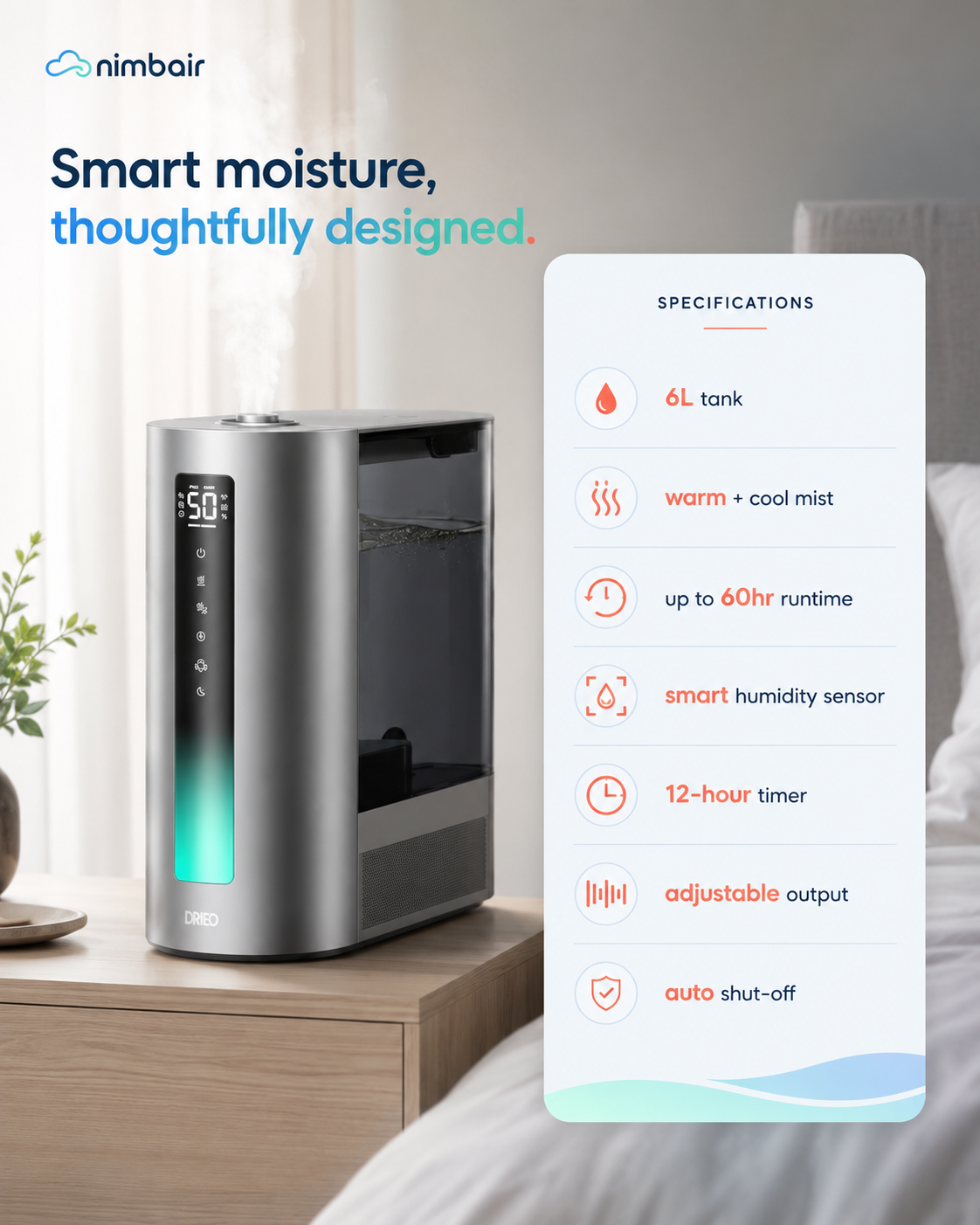 Nimbair Mist — Cool-Mist Humidifier