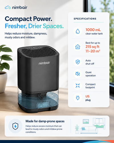 Nimbair Dry — Compact Dehumidifier