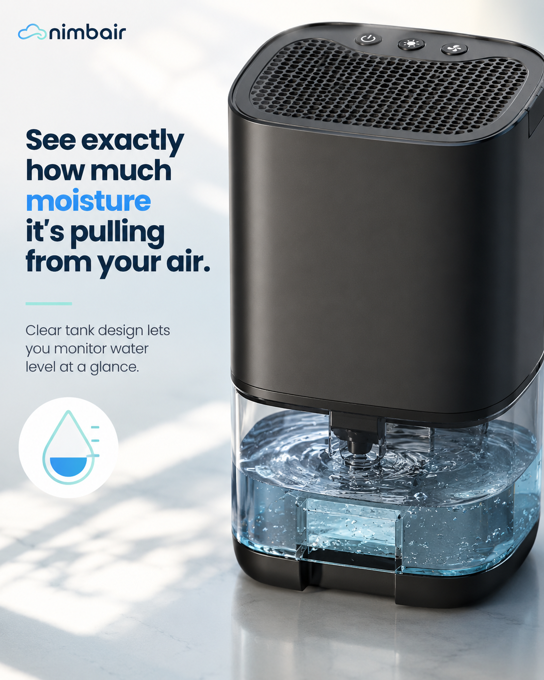 Nimbair Dry — Compact Dehumidifier