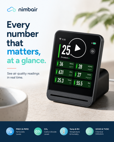 Nimbair Sense — Indoor Air Quality Monitor (PM2.5)